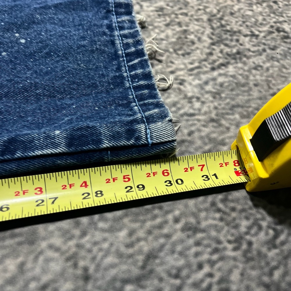 Koman Jeans Carpenter Baggy Wide Leg‎ 34x30 Blue Distressed Skater Vintage Y2K - Picture 14 of 16